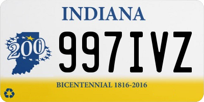 IN license plate 997IVZ