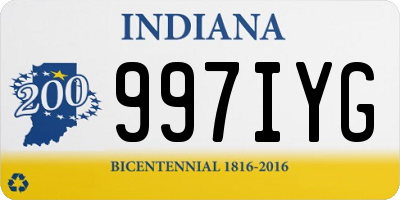 IN license plate 997IYG