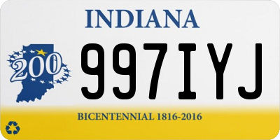 IN license plate 997IYJ