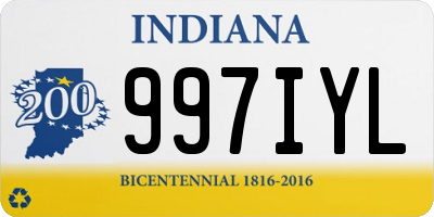 IN license plate 997IYL