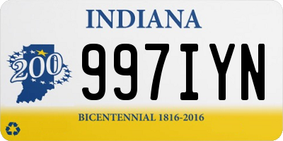 IN license plate 997IYN