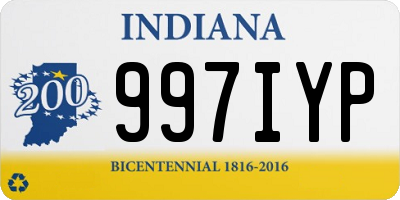 IN license plate 997IYP