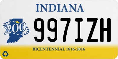 IN license plate 997IZH