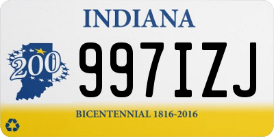 IN license plate 997IZJ