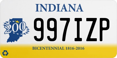 IN license plate 997IZP