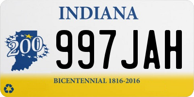 IN license plate 997JAH