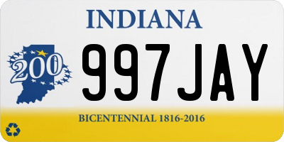 IN license plate 997JAY