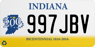 IN license plate 997JBV