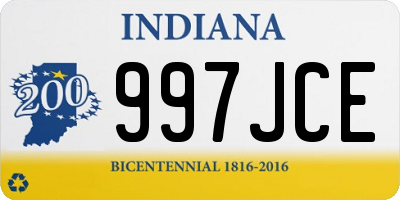 IN license plate 997JCE