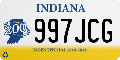 IN license plate 997JCG