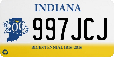 IN license plate 997JCJ