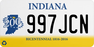 IN license plate 997JCN