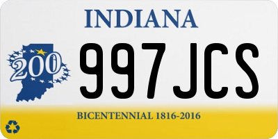 IN license plate 997JCS