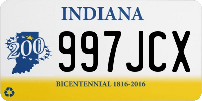 IN license plate 997JCX