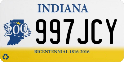 IN license plate 997JCY