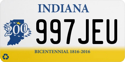 IN license plate 997JEU