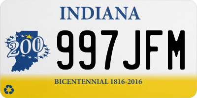 IN license plate 997JFM