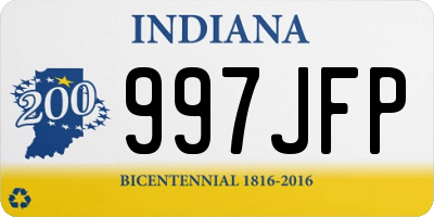 IN license plate 997JFP