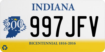 IN license plate 997JFV