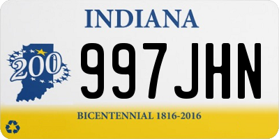 IN license plate 997JHN