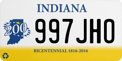 IN license plate 997JHO