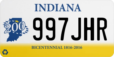 IN license plate 997JHR