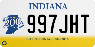 IN license plate 997JHT