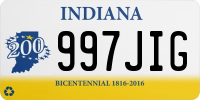 IN license plate 997JIG