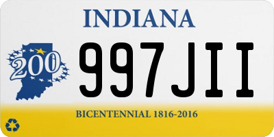 IN license plate 997JII