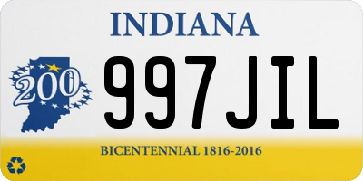 IN license plate 997JIL