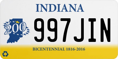 IN license plate 997JIN