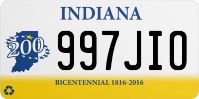 IN license plate 997JIO