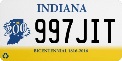 IN license plate 997JIT