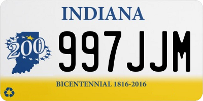 IN license plate 997JJM