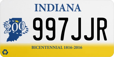 IN license plate 997JJR