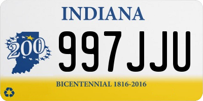 IN license plate 997JJU