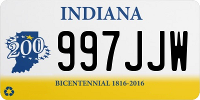 IN license plate 997JJW