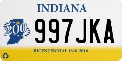 IN license plate 997JKA