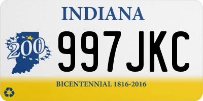 IN license plate 997JKC