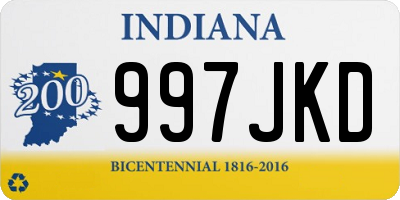 IN license plate 997JKD