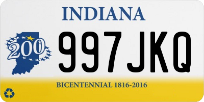 IN license plate 997JKQ