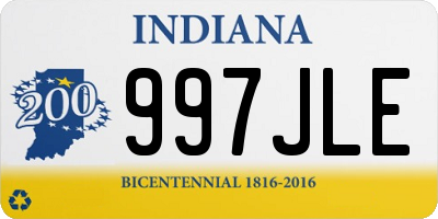 IN license plate 997JLE