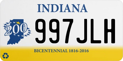 IN license plate 997JLH