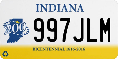 IN license plate 997JLM