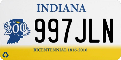 IN license plate 997JLN