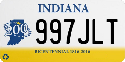 IN license plate 997JLT