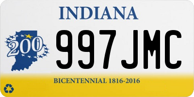 IN license plate 997JMC