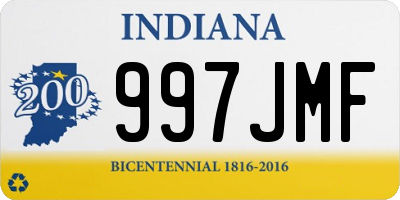 IN license plate 997JMF