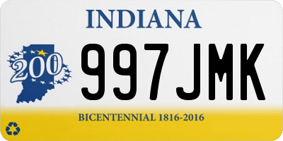 IN license plate 997JMK