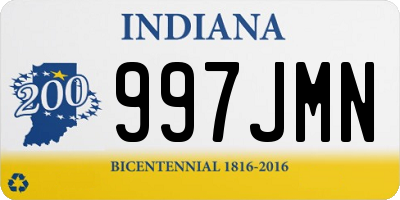 IN license plate 997JMN